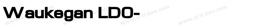 Waukegan LDO字体转换